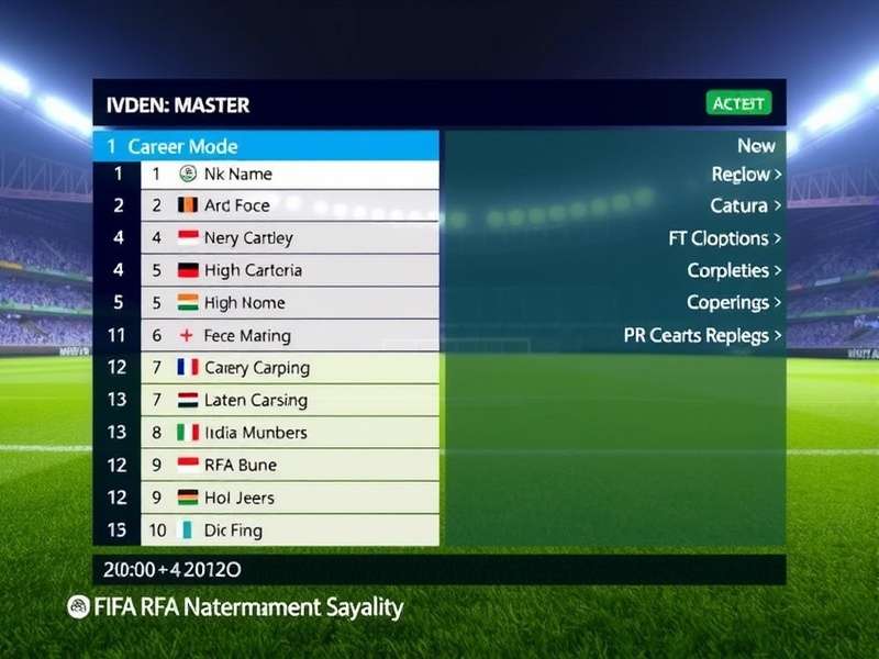 RR FIFA Grand Master Career Mode Interface